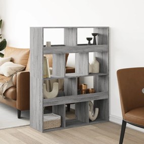 vidaXL divisória 100x33x125,5 cm derivados de madeira cinzento sonoma