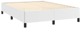 Estrutura de Cama Salu em Couro Artificial Branco - 140x200 cm - Desig