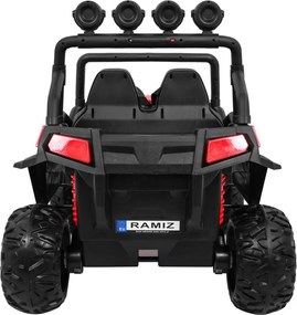 Carro elétrico para Crianças 2 Lugares Grand Buggy 24V 4x4 LIFT STRONG Rodas Espuma EVA, Assento couro ecológico Vermelho