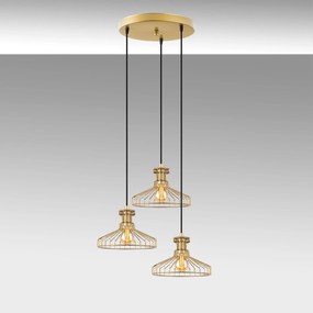 Chandelier Events – Dourado Brilhante – 47 x 47 x 115 cm