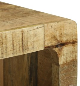 Gabinete de TV 80x30x25 cm Madeira Maciça Áspera