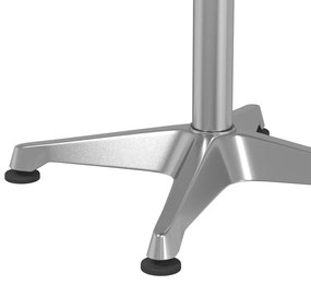 Mesa de bar com altura ajustável Ø59,5x70/109,5 cm alumínio