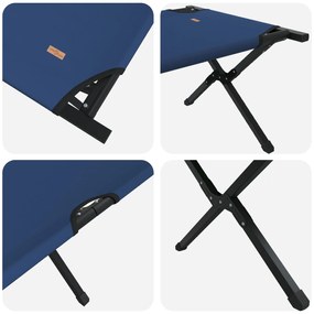 Cama de Sol Dobrável com Bolsa Azul Tecido Oxford 600D