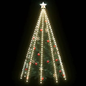 Cordão de luzes árvore de Natal 400 luzes LED 400cm branco frio