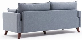 Sofá de 3 Lugares Bella – Azul – 208x85x81 cm