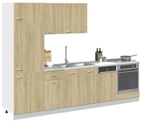Conj. móveis de cozinha “Lyon” 7 pcs  carvalho sonoma