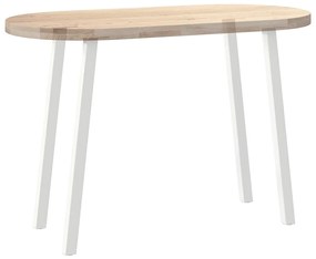 Pés de mesa de console 4 peças, branco, 72 cm, aço
