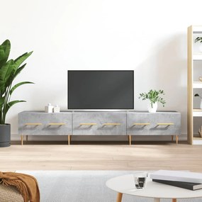 vidaXL Móvel de TV 150x36x30 cm derivados de madeira cinzento cimento