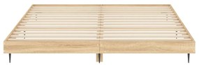 Estrutura cama s/ colchão 180x200cm carvalho sonoma