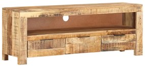 vidaXL Móvel de TV 110x30x40 cm madeira de mangueira áspera