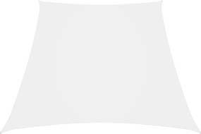 Para-sol estilo vela tecido oxford trapézio 2/4x3 m branco