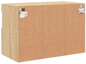 Móvel de parede p/ TV c/ luzes LED 60x30x40 cm carvalho sonoma