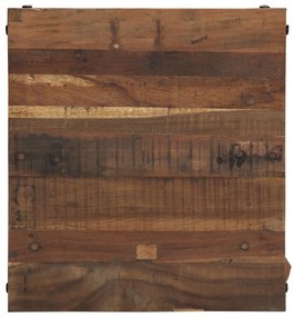 Mesa de Centro 55x60x40 cm Madeira Sólida Recuperada