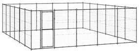 vidaXL Canil de exterior 36,3 m² aço