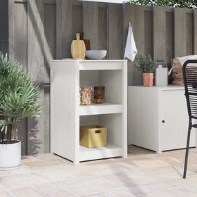vidaXL Armário de Cozinha Externo Branco 55x55x92 cm Madeira de Pinho Sólido