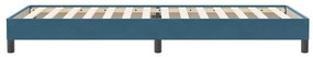 Cama com molas sem colchão 80x220 cm veludo azul-escuro