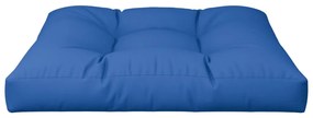 Almofadão para sofá de paletes 70x70x12 cm tecido azul real