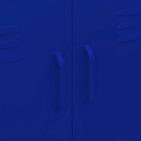 Armário de arrumação aço 80x35x101,5 cm azul-marinho