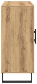 Sideboard vidaXL com 3 portas em Carvalho Artisan 90x34x80 cm em Madei