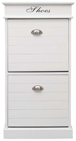 Sapateira 50x28x98 cm madeira de paulownia branco