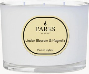 Vela perfumada artesanal com três pavios Vintage Aromatherapy (flor de tília, magnólia, almíscar suave)