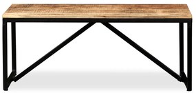 Banco em madeira de mangueira maciça 110x35x45 cm