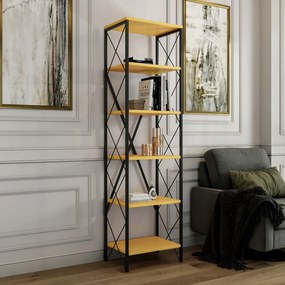 Estante Suadiye – Amarela – Largura: 50 cm Altura: 180 cm Profundidade