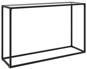 Mesa consola 120x35x75 cm vidro temperado transparente