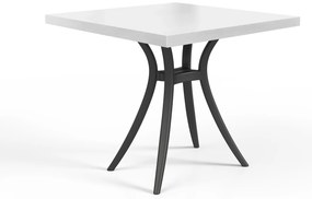 Pack de 6 mesas classic 60x60, Tampo Melamina 38mm - Estrutura Antracite Mr