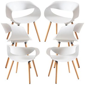 Pack 6 Cadeiras Cappio - Branco