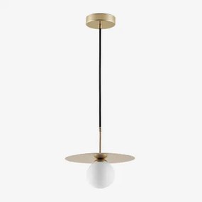 Lâmpada De Teto Para Casa De Banho Com Bola De Cristal Jorien Dourado - Sklum