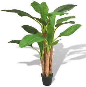 244455 vidaXL Planta bananeira artificial com vaso 175 cm verde