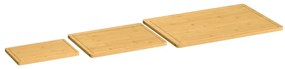 3 pcs conjunto de tábuas de cortar em bambu
