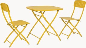 Conjunto de jantar bistrô dobrável para jardim Yvonne, conjunto de 3