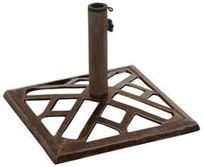 Base para guarda-sol ferro fundido 44x44x31 cm bronze