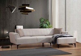 Sofá-Cama de Canto Hamlet – Ecru – 270x140 cm
