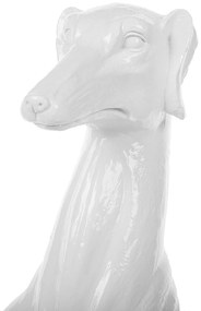 Estatueta decorativa 80 cm branca GREYHOUND Beliani