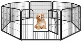 Cerca para animais de estimação de 8 painéis e 32 polegadas de altura para ambientes internos e externos - 32 polegadas