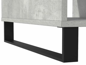 Mesa de centro 104x60x35 cm derivados madeira cinzento cimento