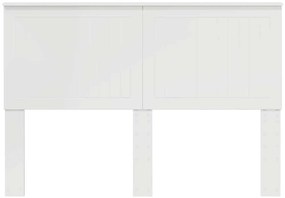 vidaXL Cabeceira Branco Brilhante 140 cm Madeira processada