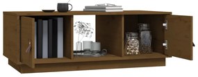 Mesa de centro 100x50x35 cm pinho maciço castanho mel