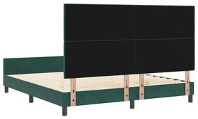 Cama vidaXL Verde Escuro 180x200 cm Veludo