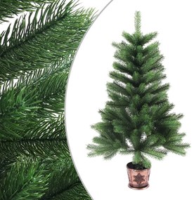 284326 vidaXL Árvore de Natal artificial agulhas realistas 65 cm verde