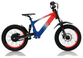 Bicicleta elétrica infantil 500W Roan RXF Evo Racing 18" Azul e Vermelha