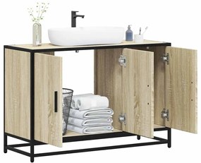 vidaXL Armário lavatório WC 90x33x60 cm deriv. madeira carvalho sonoma
