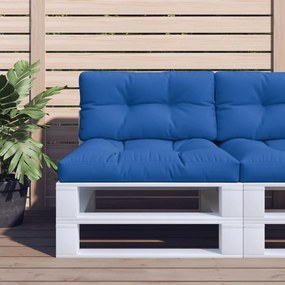 Almofadão para sofá de paletes 80x40x12 cm tecido azul real