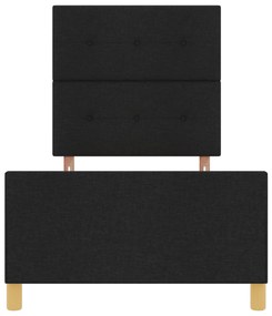 Estrutura de Cama de Tecido Preto vidaXL 90x190 cm