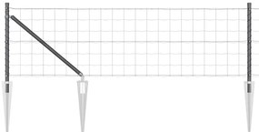 Cerca Euro da com 7 postes espigados, 0,6 x 10m, em aço galvanizado ci