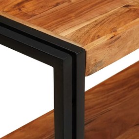 Mesa de Console 160x33x75 cm Acácia Bruta Maciça