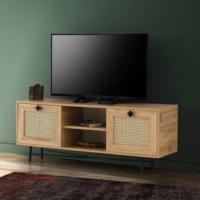 ****  
TV Stand Begonya – Carvalho Preto – 140x60x40 cm

**